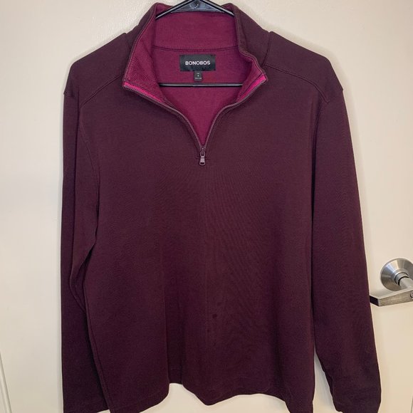 Bonobos Quarter Zip Slim Fit M - Picture 1 of 4